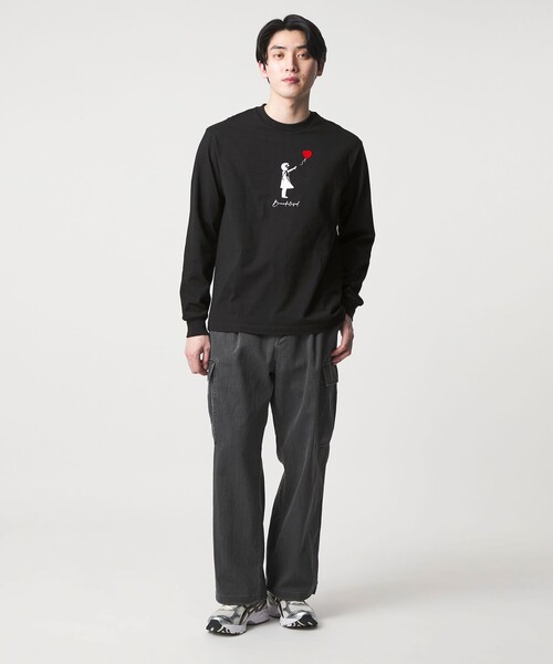 A DAY IN THE LIFE UNITED ARROWS（アデイインザライフユナイテッドアローズ）の「＜BRANDALISED × A DAY IN THE LIFE ＞バンクシー リラックス カットソー（Tシャツ/カットソー・メンズ・ブラック/ホワイト・M/L）」の21枚目の写真