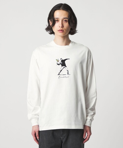 A DAY IN THE LIFE UNITED ARROWS（アデイインザライフユナイテッドアローズ）の「＜BRANDALISED × A DAY IN THE LIFE ＞バンクシー リラックス カットソー（Tシャツ/カットソー・メンズ・ブラック/ホワイト・M/L）」の22枚目の写真