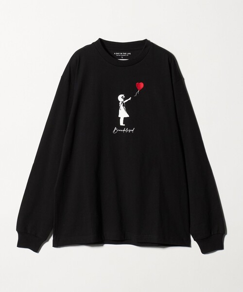 A DAY IN THE LIFE UNITED ARROWS（アデイインザライフユナイテッドアローズ）の「＜BRANDALISED × A DAY IN THE LIFE ＞バンクシー リラックス カットソー（Tシャツ/カットソー・メンズ・ブラック/ホワイト・M/L）」の5枚目の写真