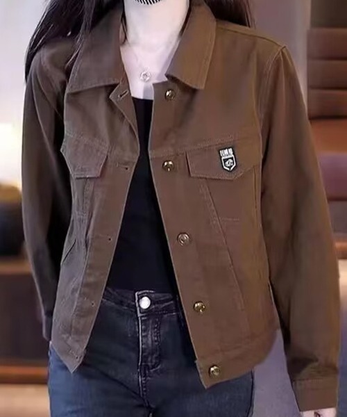 Flugge(フラッジー)の「レギュラーカラージャケット(その他アウター・レディース・ブラウン/ブラック・MEDIUM/LARGE)」の3枚目の写真