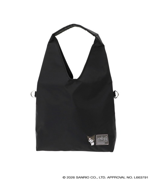 Manhattan Portage（マンハッタンポーテージ）の「BROOKHAVEN TOTE BAG FLIGHT NYLON BACKING KRM（トートバッグ・レディース・ブラック・MEDIUM）」の2枚目の写真