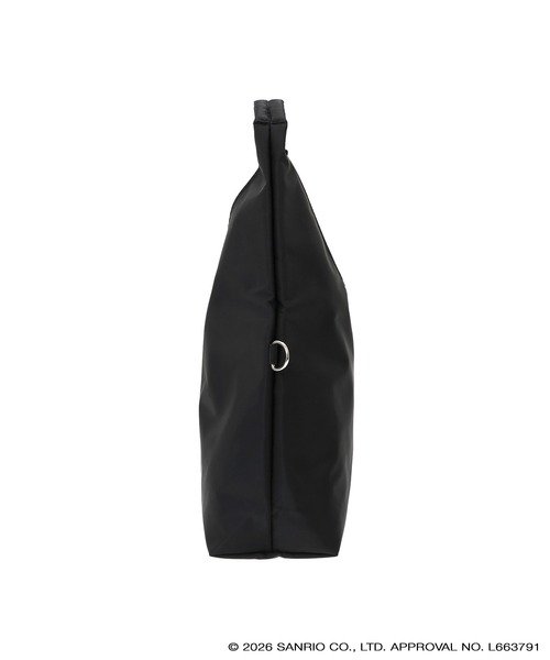 Manhattan Portage（マンハッタンポーテージ）の「BROOKHAVEN TOTE BAG FLIGHT NYLON BACKING KRM（トートバッグ・レディース・ブラック・MEDIUM）」の3枚目の写真