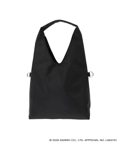 Manhattan Portage（マンハッタンポーテージ）の「BROOKHAVEN TOTE BAG FLIGHT NYLON BACKING KRM（トートバッグ・レディース・ブラック・MEDIUM）」の4枚目の写真