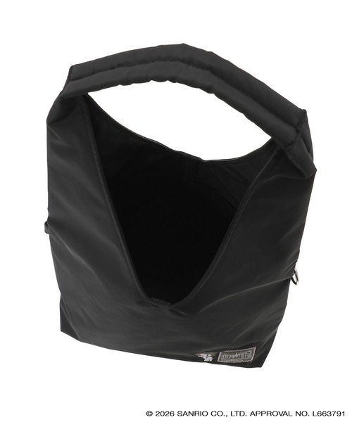 Manhattan Portage（マンハッタンポーテージ）の「BROOKHAVEN TOTE BAG FLIGHT NYLON BACKING KRM（トートバッグ・レディース・ブラック・MEDIUM）」の6枚目の写真