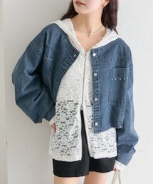 mystic（ミスティック）の「スタッズデニムシャツジャケット（デニムジャケット）」