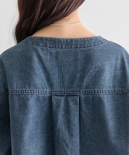 mystic（ミスティック）の「スタッズデニムシャツジャケット（デニムジャケット・レディース・ブルー/ネイビー・FREE）」の19枚目の写真