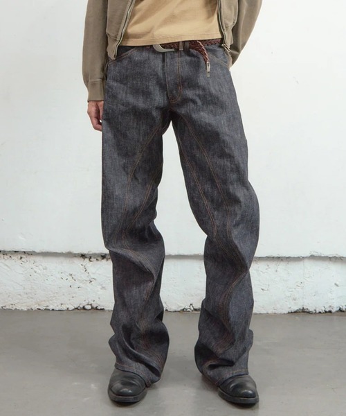 NVRFRGT(ネヴァーフォーゲット)の「【NVRFRGT】3D TWISTED JEANS 3.0(デニムパンツ・メンズ・インディゴブルー・2/1/3)」の1枚目の写真