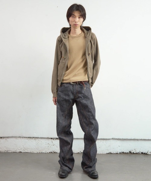 NVRFRGT(ネヴァーフォーゲット)の「【NVRFRGT】3D TWISTED JEANS 3.0(デニムパンツ・メンズ・インディゴブルー・2/1/3)」の2枚目の写真