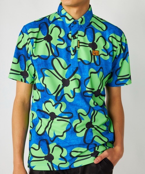 Loudmouth（ラウドマウス）の「LOUDMOUTH/ラウドマウス ゴルフウェア プレミアムカノコ 吸汗速乾 UVカット 接触冷感 総柄 半袖シャツ（Tシャツ/カットソー・メンズ・その他4/その他/その他1/その他2/その他3・M/LL/3L/L）」の2枚目の写真