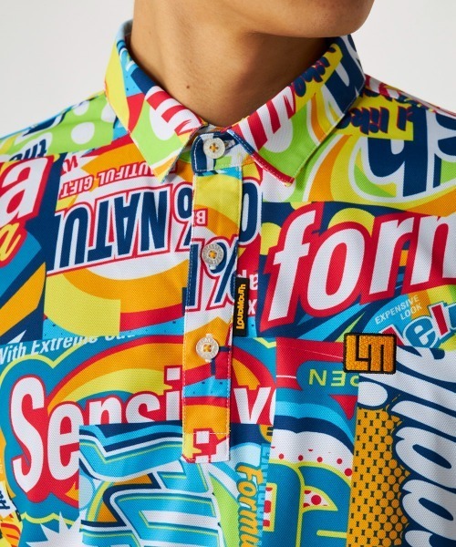 Loudmouth（ラウドマウス）の「LOUDMOUTH/ラウドマウス ゴルフウェア プレミアムカノコ 吸汗速乾 UVカット 接触冷感 総柄 半袖シャツ（Tシャツ/カットソー・メンズ・その他4/その他/その他1/その他2/その他3・M/LL/3L/L）」の11枚目の写真