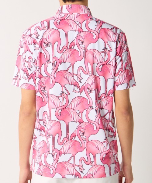 Loudmouth（ラウドマウス）の「LOUDMOUTH/ラウドマウス ゴルフウェア プレミアムカノコ 吸汗速乾 UVカット 接触冷感 総柄 半袖シャツ（Tシャツ/カットソー・メンズ・その他4/その他/その他1/その他2/その他3・M/LL/3L/L）」の16枚目の写真