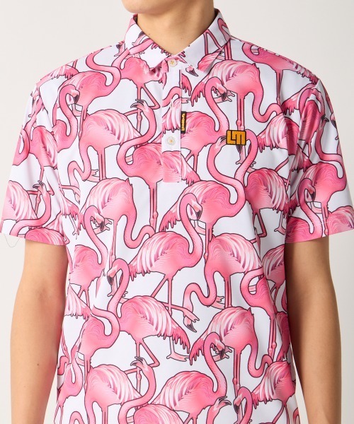 Loudmouth（ラウドマウス）の「LOUDMOUTH/ラウドマウス ゴルフウェア プレミアムカノコ 吸汗速乾 UVカット 接触冷感 総柄 半袖シャツ（Tシャツ/カットソー・メンズ・その他4/その他/その他1/その他2/その他3・M/LL/3L/L）」の17枚目の写真