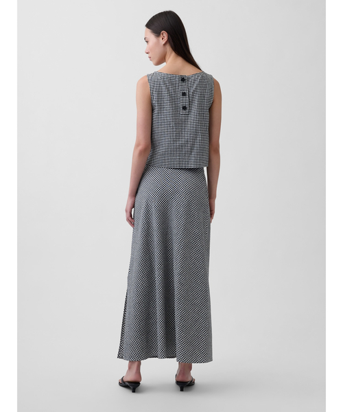 GAP（ギャップ）の「リネンブレンド マキシ スリップスカート（スカート・レディース・イエロー/レッド/ブラウン/ナチュラル/ブラック系その他/ブラック・XXS/L/M/S/XS）」の22枚目の写真