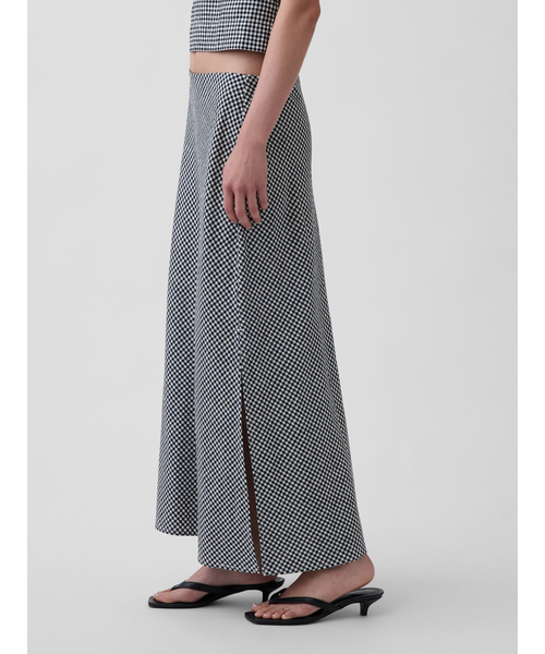 GAP（ギャップ）の「リネンブレンド マキシ スリップスカート（スカート・レディース・イエロー/レッド/ブラウン/ナチュラル/ブラック系その他/ブラック・XXS/L/M/S/XS）」の3枚目の写真