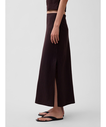 GAP | リネンブレンド マキシ スリップスカート(スカート)