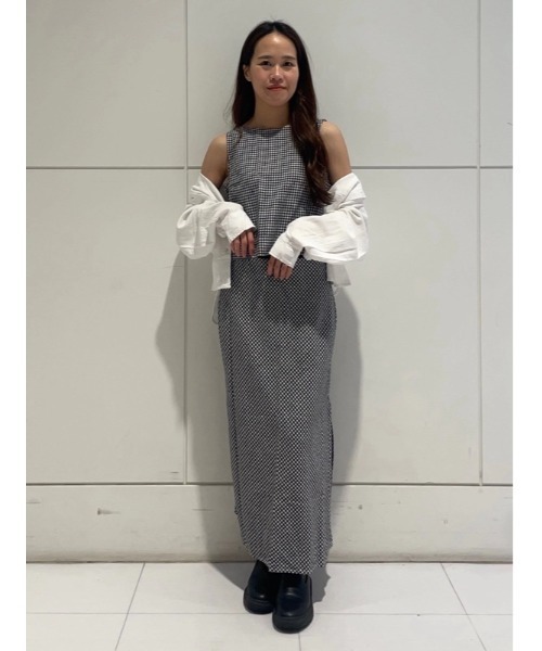 GAP（ギャップ）の「リネンブレンド マキシ スリップスカート（スカート・レディース・イエロー/レッド/ブラウン/ナチュラル/ブラック系その他/ブラック・XXS/L/M/S/XS）」の19枚目の写真