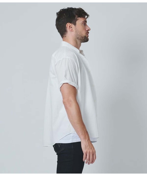 junhashimoto(ジュンハシモト)の「HALF SLEEVE OVER SHIRT(シャツ/ブラウス・メンズ・ホワイト/サックスブルー・5)」の14枚目の写真