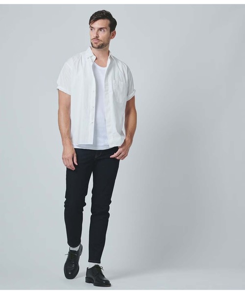 junhashimoto(ジュンハシモト)の「HALF SLEEVE OVER SHIRT(シャツ/ブラウス・メンズ・ホワイト/サックスブルー・5)」の15枚目の写真