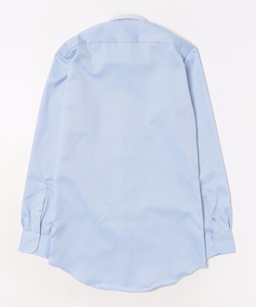 TOKYO SHIRTS（トウキョウシャツ）の「【超形態安定】 形態安定ノンアイロン ワイド 長袖ビジネスワイシャツ（大きいサイズ・長いサイズ）（ビジネスシャツ・メンズ・ブルー・首回り39cm-裄丈88cm/首回り41cm-裄丈90cm/首回り42cm-裄丈90cm/首回り43cm-裄丈90cm/首回り45cm-裄丈82cm/首回り45cm-裄丈86cm/首回り45cm-裄丈90cm/首回り47cm-裄丈86cm/首回り47cm-裄丈90cm）」の7枚目の写真