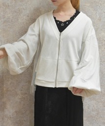 axes femme | チュール切替カーデ(カーディガン/ボレロ)