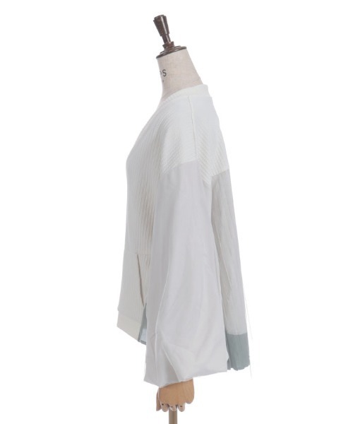 axes femme（アクシーズファム）の「チュール切替カーデ（カーディガン/ボレロ・レディース・キナリ/チャコール・FREE）」の10枚目の写真