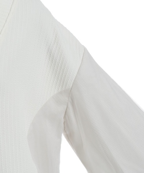 axes femme（アクシーズファム）の「チュール切替カーデ（カーディガン/ボレロ・レディース・キナリ/チャコール・FREE）」の14枚目の写真