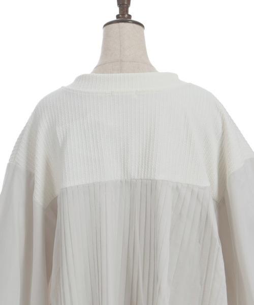 axes femme（アクシーズファム）の「チュール切替カーデ（カーディガン/ボレロ・レディース・キナリ/チャコール・FREE）」の15枚目の写真