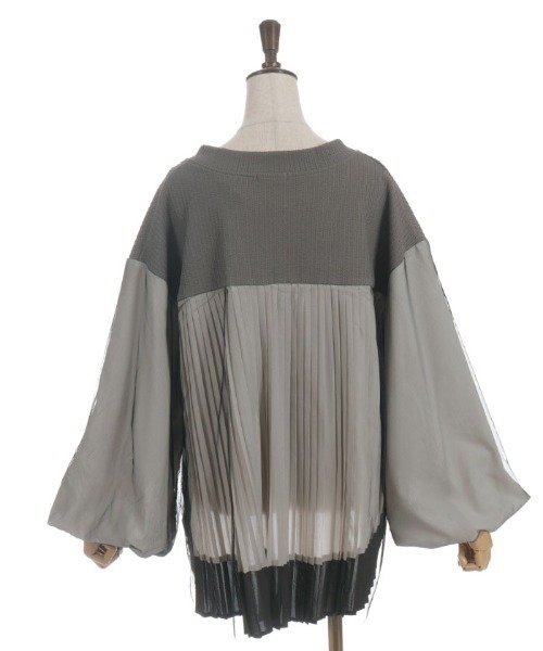 axes femme（アクシーズファム）の「チュール切替カーデ（カーディガン/ボレロ・レディース・キナリ/チャコール・FREE）」の19枚目の写真
