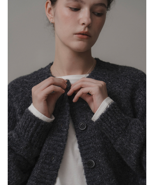 THEMITTEN（ザ・ミトン）の「Suave knit cardigan (navy)（カーディガン/ボレロ・レディース・その他・FREE）」の3枚目の写真