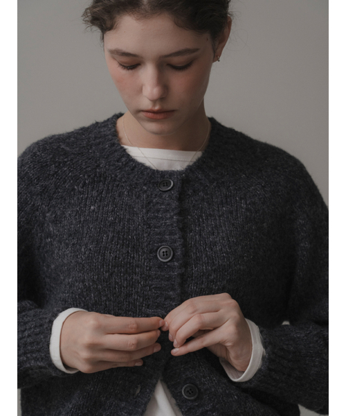 THEMITTEN（ザ・ミトン）の「Suave knit cardigan (navy)（カーディガン/ボレロ・レディース・その他・FREE）」の4枚目の写真