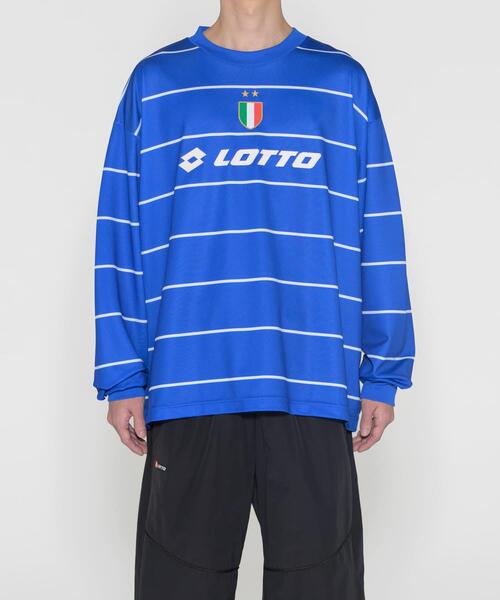 LOTTO（ロット）の「LOTTO　BORDER LONG-SLEEVE GAME SHIRTS（Tシャツ/カットソー・メンズ・ブルー/ネイビー・XX-LARGE/X-LARGE/LARGE/MEDIUM）」の8枚目の写真