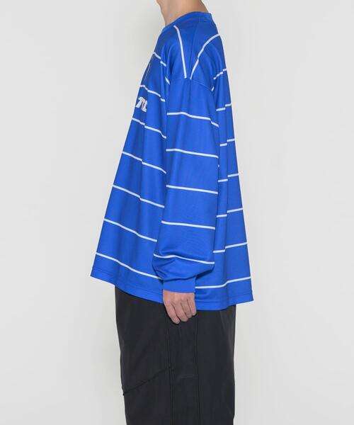 LOTTO（ロット）の「LOTTO　BORDER LONG-SLEEVE GAME SHIRTS（Tシャツ/カットソー・メンズ・ブルー/ネイビー・XX-LARGE/X-LARGE/LARGE/MEDIUM）」の9枚目の写真