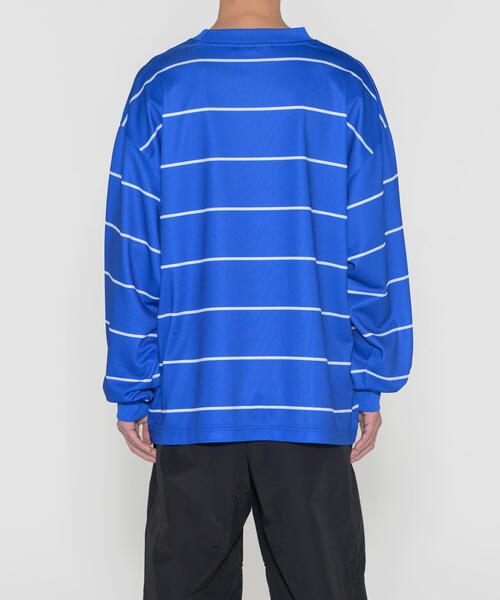 LOTTO（ロット）の「LOTTO　BORDER LONG-SLEEVE GAME SHIRTS（Tシャツ/カットソー・メンズ・ブルー/ネイビー・XX-LARGE/X-LARGE/LARGE/MEDIUM）」の10枚目の写真