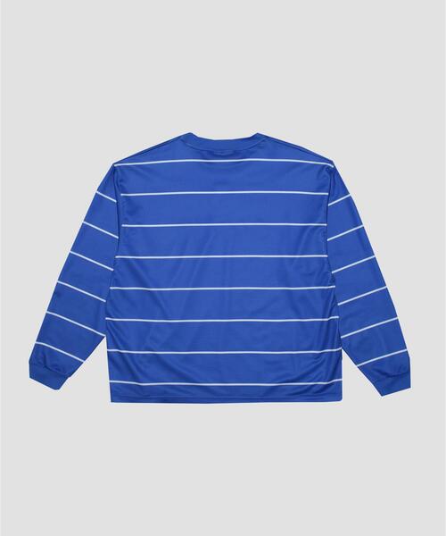 LOTTO（ロット）の「LOTTO　BORDER LONG-SLEEVE GAME SHIRTS（Tシャツ/カットソー・メンズ・ブルー/ネイビー・XX-LARGE/X-LARGE/LARGE/MEDIUM）」の3枚目の写真