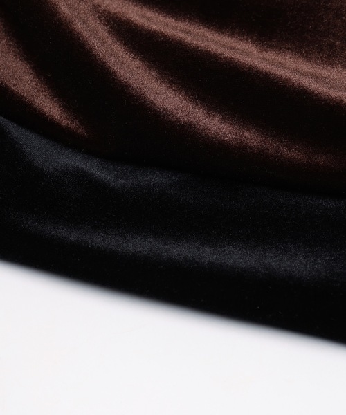 Jieda(ジエダ)の「VELOR SNAP CARDIGAN(カーディガン/ボレロ・メンズ・ストライプ/ブラウン/ブラック・2/1)」の9枚目の写真