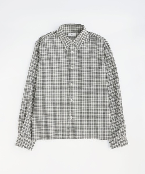 Bleme(ブレム)の「コンパクト 短丈 チェックシャツ(シャツ/ブラウス・メンズ・ブルー/レッド/ホワイト・XL/L/M/S)」の5枚目の写真