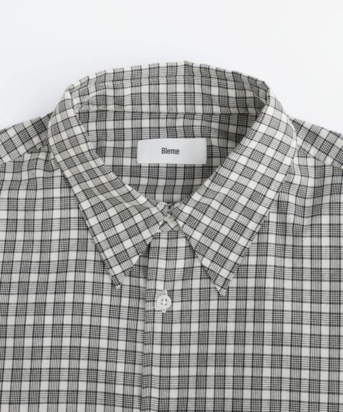 Bleme(ブレム)の「コンパクト 短丈 チェックシャツ(シャツ/ブラウス・メンズ・ブルー/レッド/ホワイト・XL/L/M/S)」の9枚目の写真