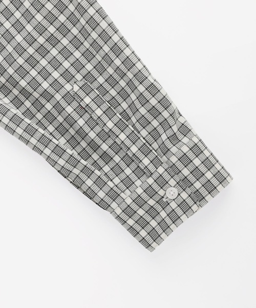 Bleme(ブレム)の「コンパクト 短丈 チェックシャツ(シャツ/ブラウス・メンズ・ブルー/レッド/ホワイト・XL/L/M/S)」の12枚目の写真