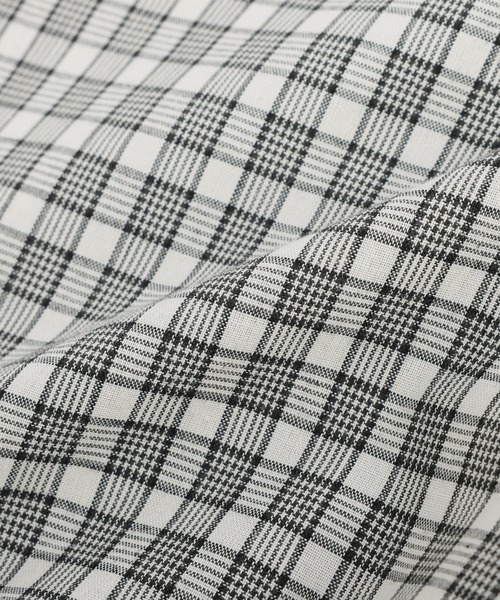 Bleme(ブレム)の「コンパクト 短丈 チェックシャツ(シャツ/ブラウス・メンズ・ブルー/レッド/ホワイト・XL/L/M/S)」の14枚目の写真