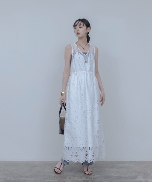 エンブロイダリー パネルレースワンピース（ワンピース）｜Eimee Law