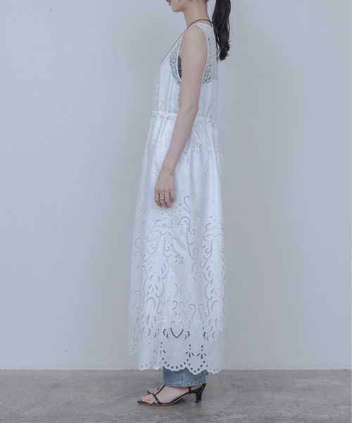 Eimee Law（エイミーロウ）の「エンブロイダリー パネルレースワンピース（ワンピース・レディース・ブラック/オフホワイト・FREE）」の12枚目の写真