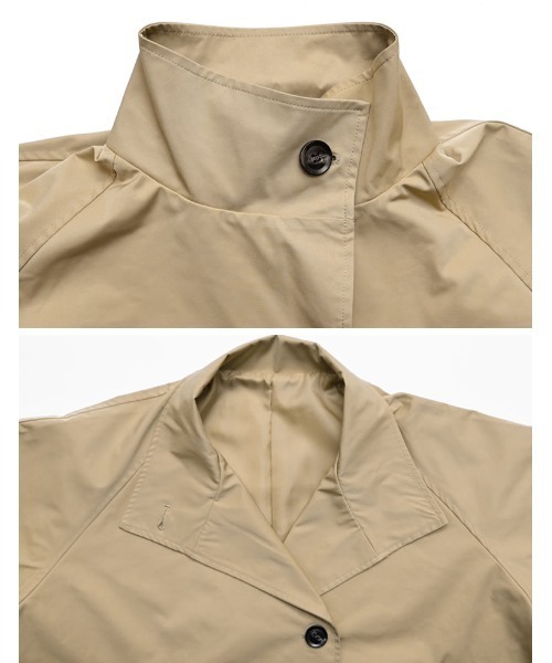 Re:EDIT（リエディ）の「ツイルポンチョライクコート（トレンチコート・レディース・ベージュ/ブラック/アイボリー・FREE）」の19枚目の写真