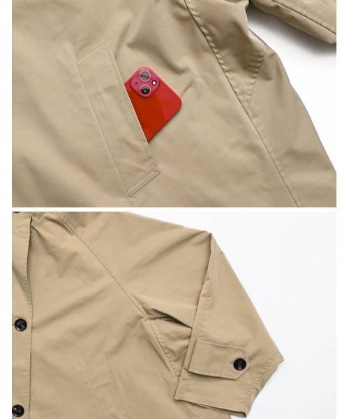 Re:EDIT（リエディ）の「ツイルポンチョライクコート（トレンチコート・レディース・ベージュ/ブラック/アイボリー・FREE）」の21枚目の写真