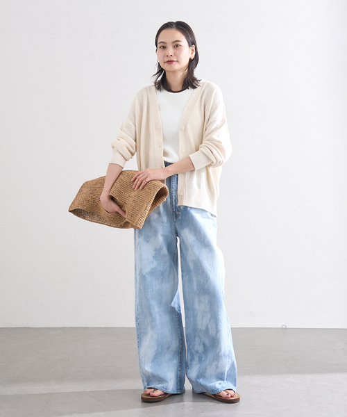 JOURNAL STANDARD(ジャーナルスタンダード)の「テープヤーンVカーディガン(カーディガン/ボレロ・レディース・アイボリー/レッド/ブラック系その他・FREE)」の17枚目の写真