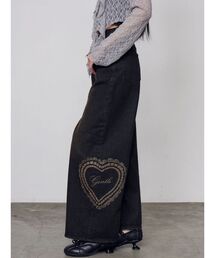 EMODA | レースグラフィックルーズデニム(デニムパンツ)