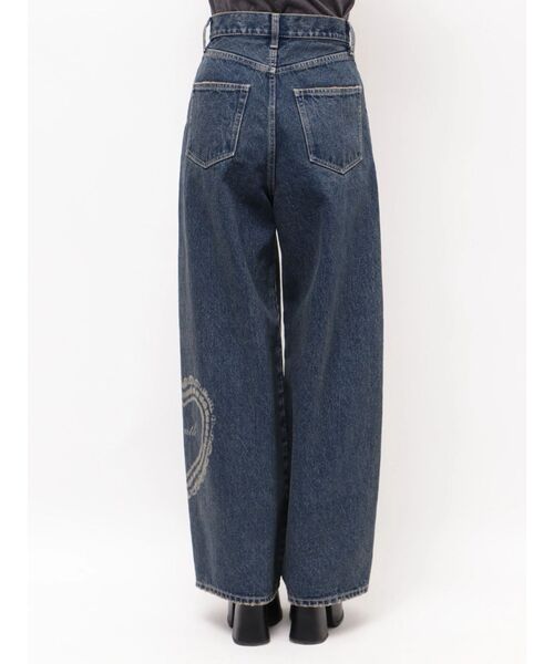 EMODA(エモダ)の「レースグラフィックルーズデニム(デニムパンツ・レディース・ブラック/インディゴブルー・MEDIUM/SMALL)」の18枚目の写真