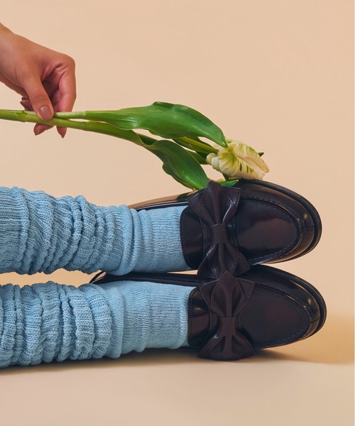 Casselini（キャセリーニ）の「Casselini(キャセリーニ)【HARUTA×Casselini】Ribbon Detail Loafer（ローファー・レディース・ブラウン/ブラック・22.5cm/23cm/23.5cm/24cm/24.5cm）」の9枚目の写真