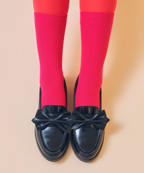 Casselini（キャセリーニ）の「Casselini(キャセリーニ)【HARUTA×Casselini】Ribbon Detail Loafer（ローファー・レディース・ブラウン/ブラック・22.5cm/23cm/23.5cm/24cm/24.5cm）」の14枚目の写真