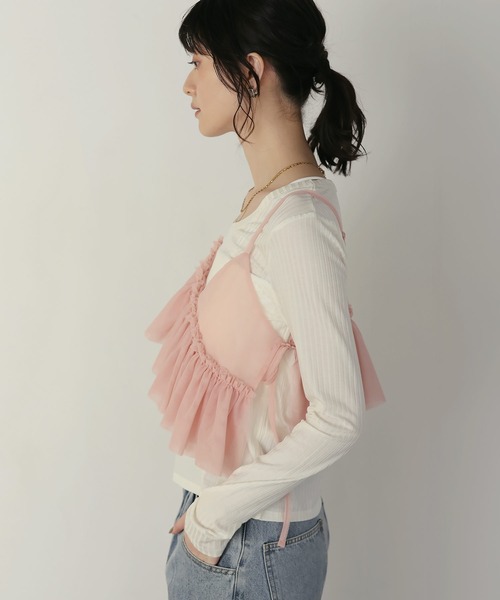 shetila(シェティラ)の「キレイ見え シアーリブUネックカットソー(Tシャツ/カットソー・レディース・グレー/ホワイト/ブラック・M)」の12枚目の写真