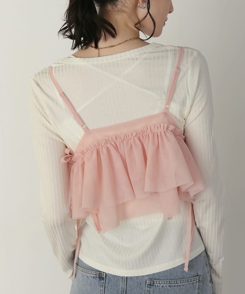shetila(シェティラ)の「キレイ見え シアーリブUネックカットソー(Tシャツ/カットソー・レディース・グレー/ホワイト/ブラック・M)」の13枚目の写真